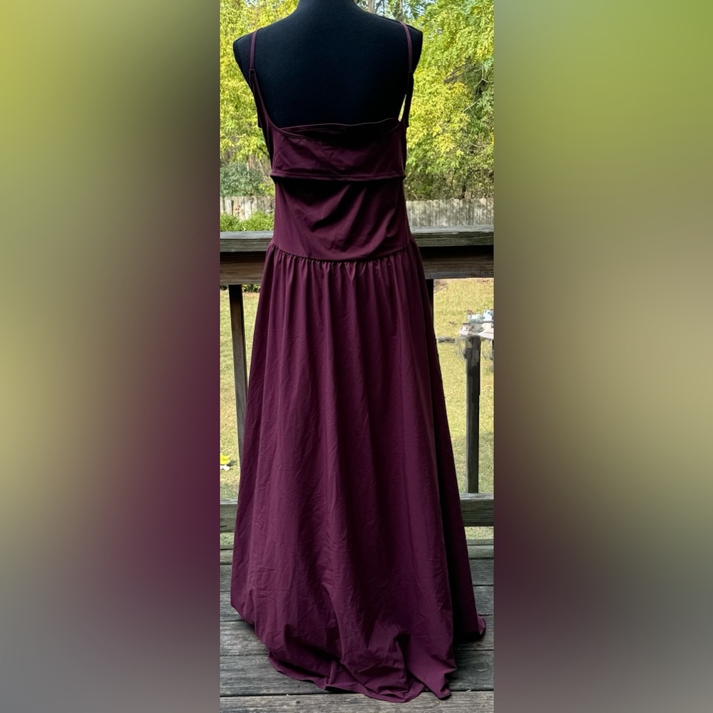 Halara Breezeful Backless Side Pocket Flowy Flare Maxi dress nwt - Picture 3 of 6